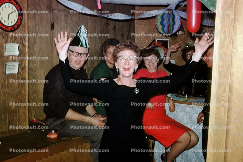 Funny Lady with Glasses, Woman, Funny, 1966, 1960s
