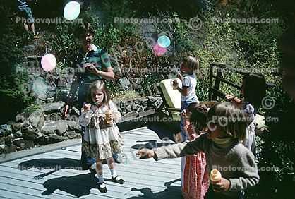 blowing bubbles, 1970s