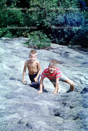 Boys Climbing, 1950s