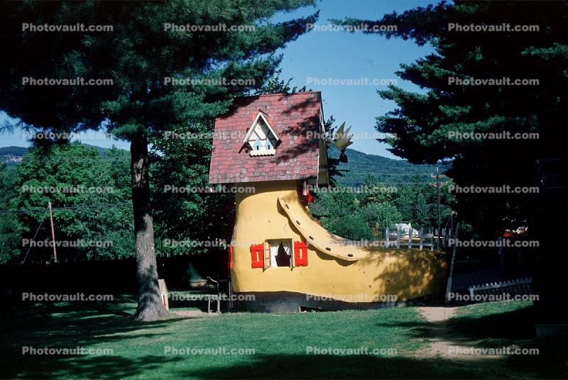 Old Mother Hubbard Shoehouse, Shoe House, Red Roof, Storybook, Boot