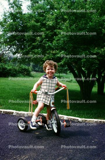 Girl on a Tricycle, 1950s