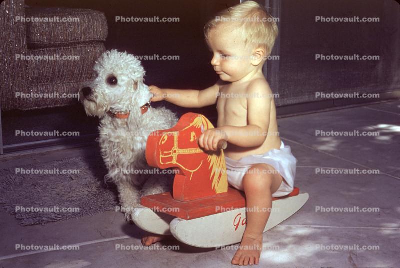 Rocking Horse Gary with Poodle
