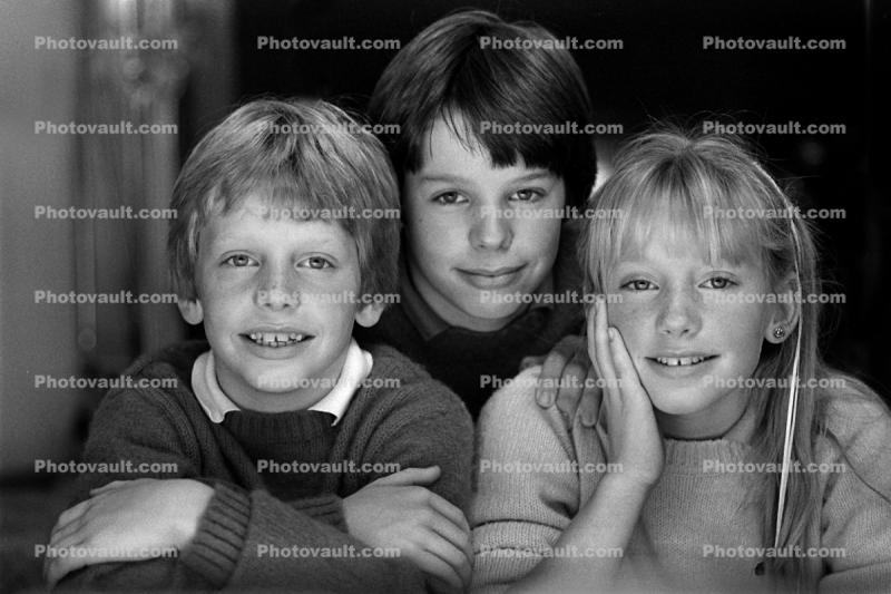 Group Portrait, smiles, brother, sister, siblings
