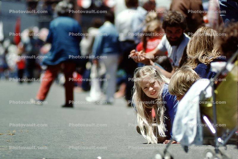 July 4th parade, Point Reyes Station, Marin County, California, June 17 1979, 1970s