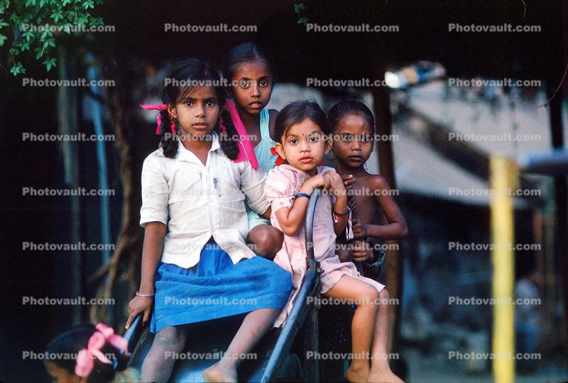 Girls, Slide, Dress, Pensive, Khroorow Baug, Mumbai