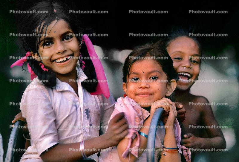 Girls, Smiles, Happy, Teeth, Khroorow Baug, Mumbai