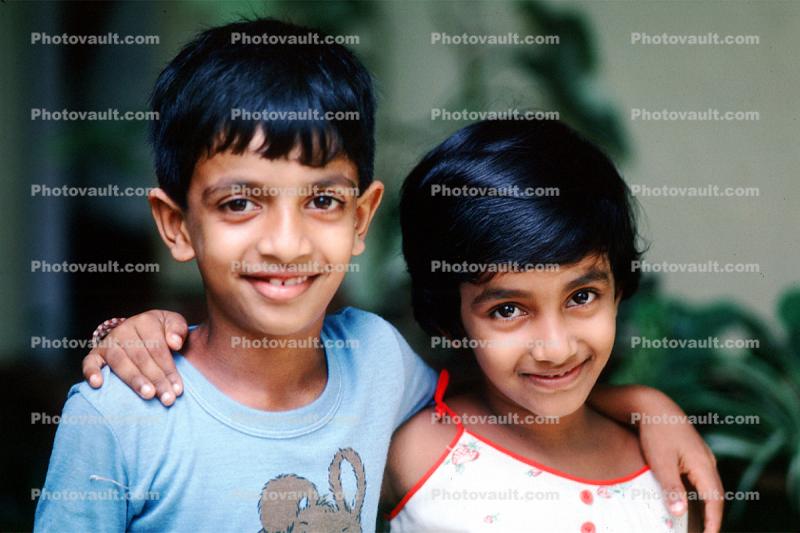 Brother, Sister, Siblings, Smiles, Girl, Boy, Sri Lanka