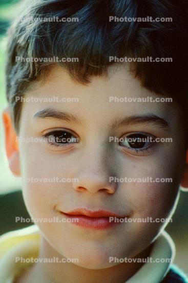 Boy with a Slight Smile, Male, Face, Handsome, Pensive