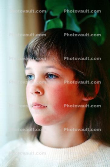 Girl, Pensive, Face, 1960s