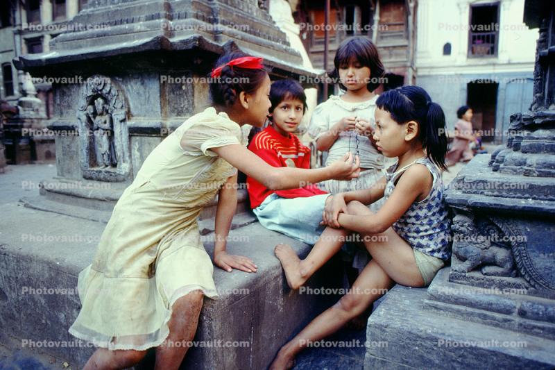 Chit Chat, Girls, Friends, Kathmandu, Nepal