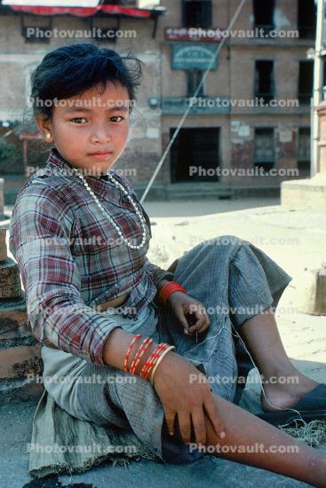 Girl, Necklace, Himalayan Foothills, Nepal