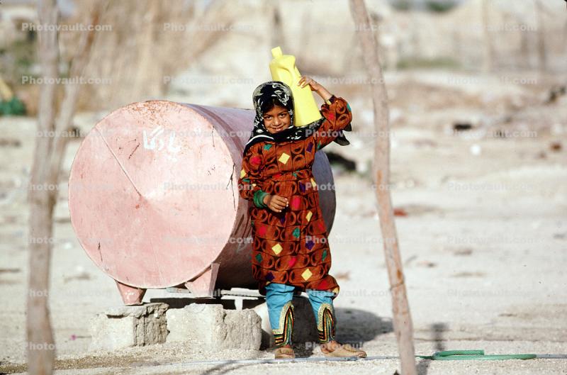 Girl with Water Drum