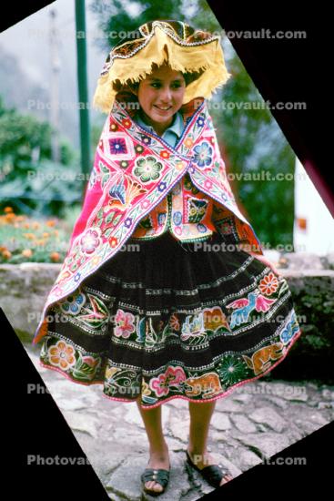 girl in native costume, unique