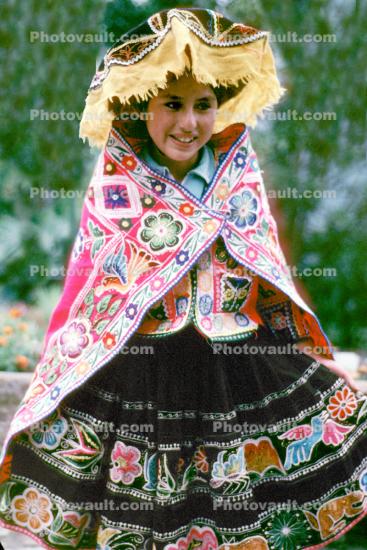 girl in native costume