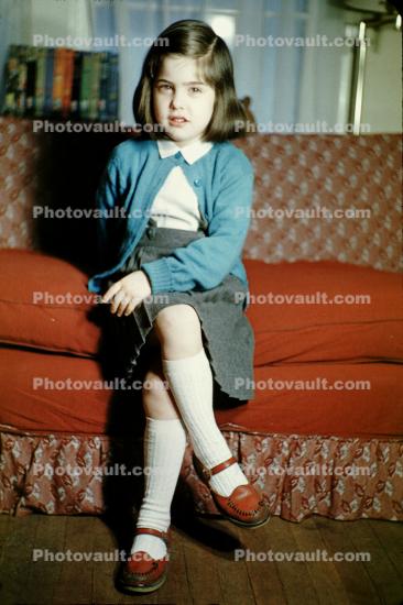 Girl Sitting on the Sofa, 1949, 1940s