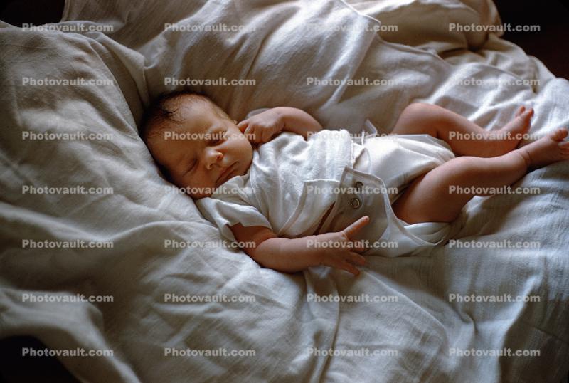 Cute tiny Baby, newborn, 1950s
