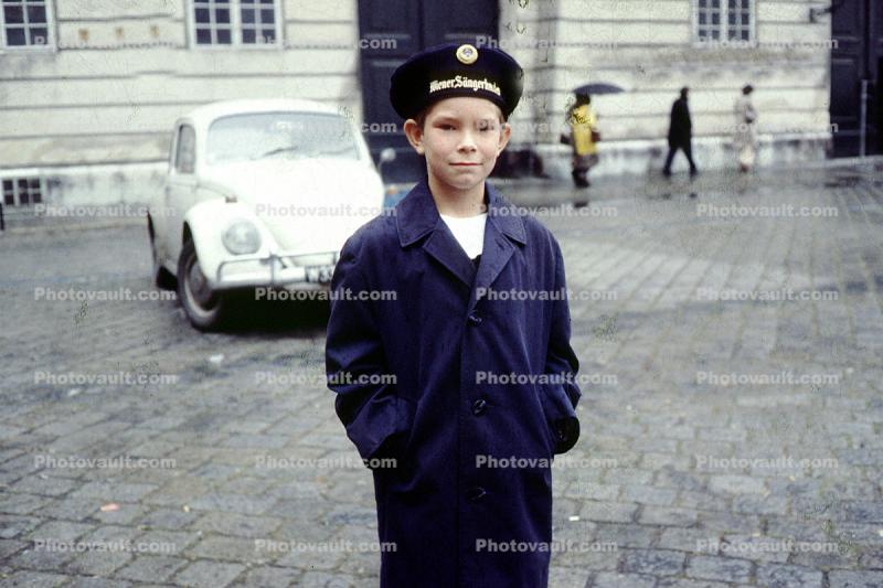 Boy, Volkswagen, Vienna, 1950s