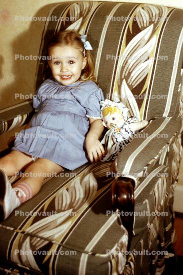 Girl on Chair, 1940s