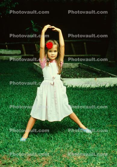 Girl, Backyard, 1960s