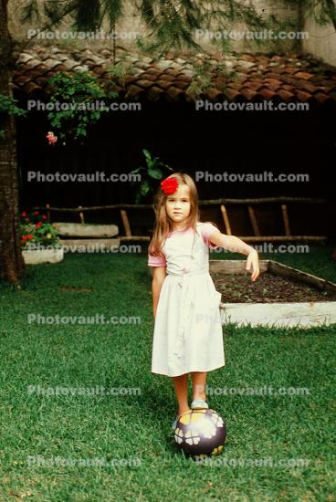 Girl, Backyard, 1960s