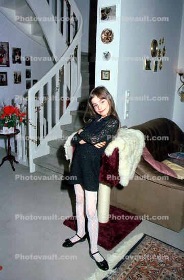 Girl, Stairs, 1960s