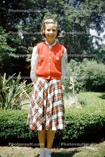 Girl, Dress, 1950s