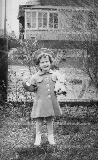 Girl, Coat, Cold, Hat, 1940s