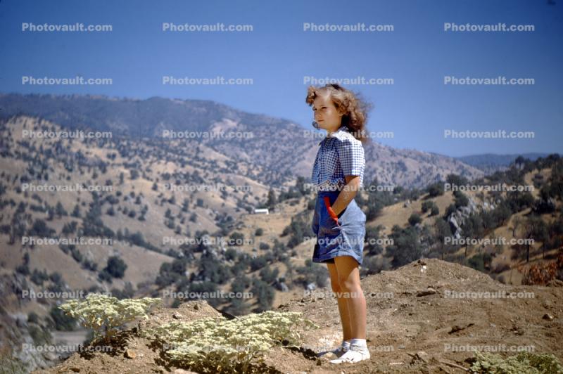Darleen in Kern Canyon, September 1948, 1940s