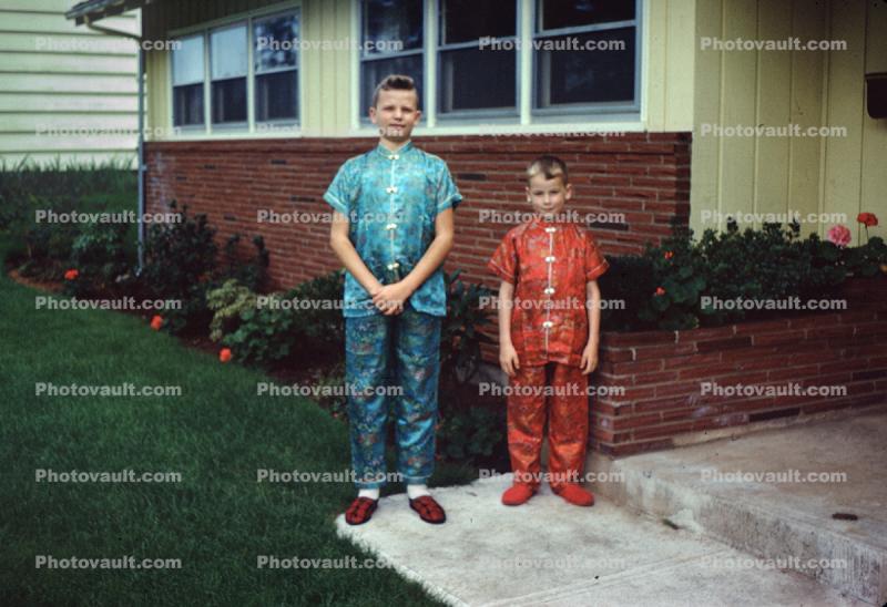 Boys in Chinese Pajamas, 1950s