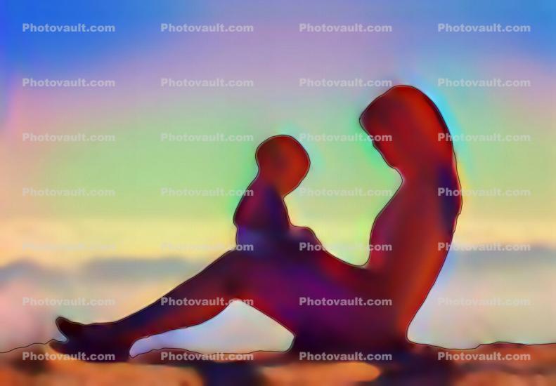 Mother and Child, boy, Abstract, Surreal, Artistic, Union, Celebration, Life, Love