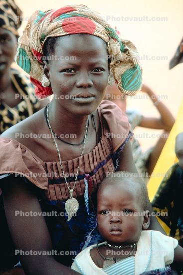 Mother and Daughter at a Well Baby Clinic