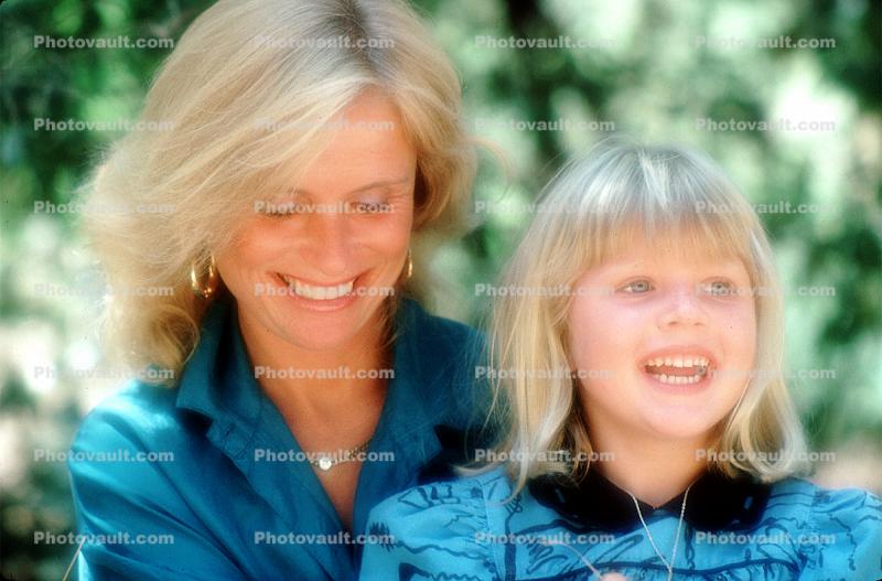Mother and Daughter, smiles, girl