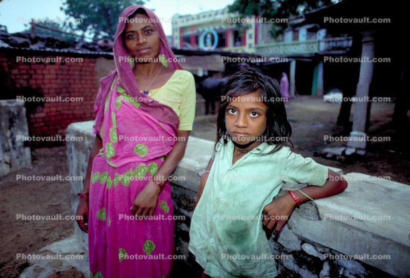 Mother and Daughter, Gujarati, India