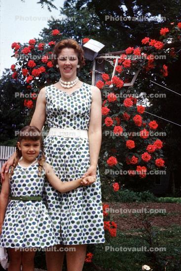 Matching Dress, Cute, Funny, Doting, Proud, Pigtails, Smiles, November 1961, 1960s