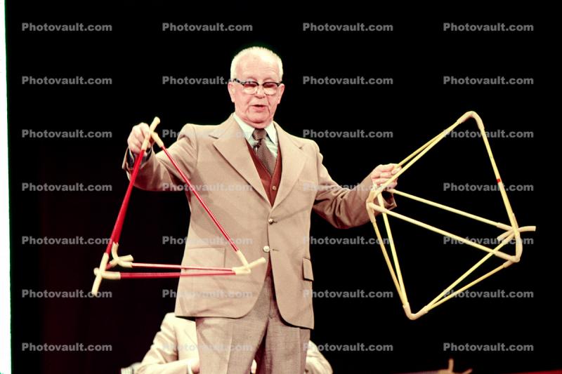 Tetrahedron, Octohedron, polyhedra, "Conversations with Buckminster Fuller" event, New York City