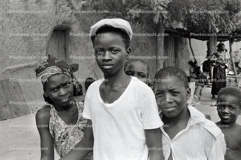 Teens on the Street, Boy with Hat, Girl, Africa