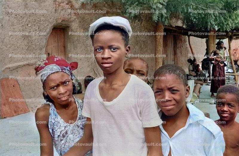 Teens on the Street, Boy with Hat, Girl, Africa