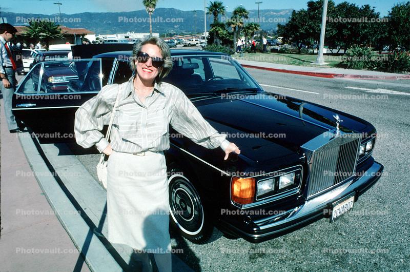 Lady and her Rolls Royce