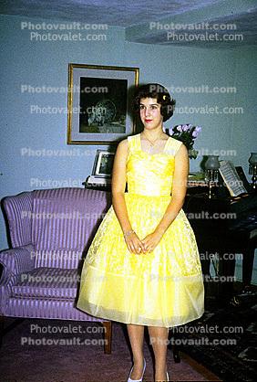 prom night, formal, 1960s
