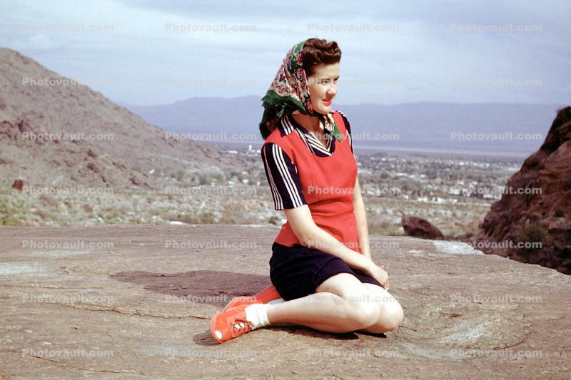 Woman, Palm Springs, 1944, 1940s