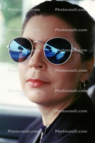 Woman, Face, Glasses, lips, nose