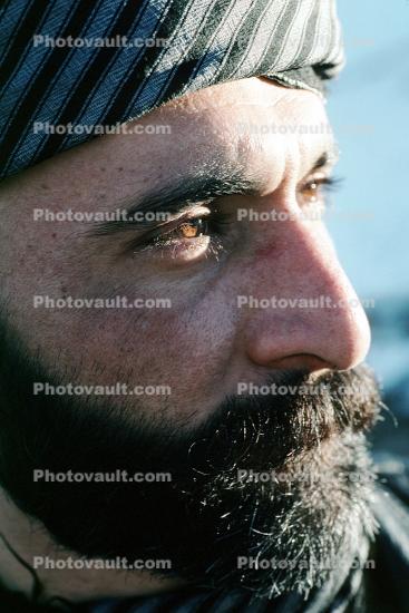Man, Male, Beard, Nose, Eyes, Sadiq, near Sanandaj, Kurdistan, Iran