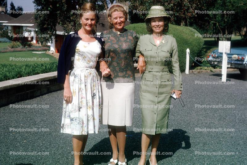 Pretty Ladies, formal dress, hat, skirt, November 1963, 1960s