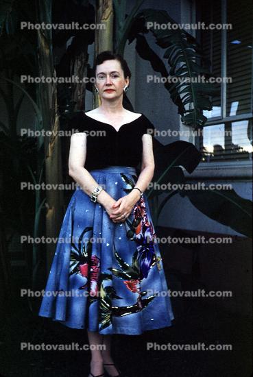 Floral Dress, 1950s