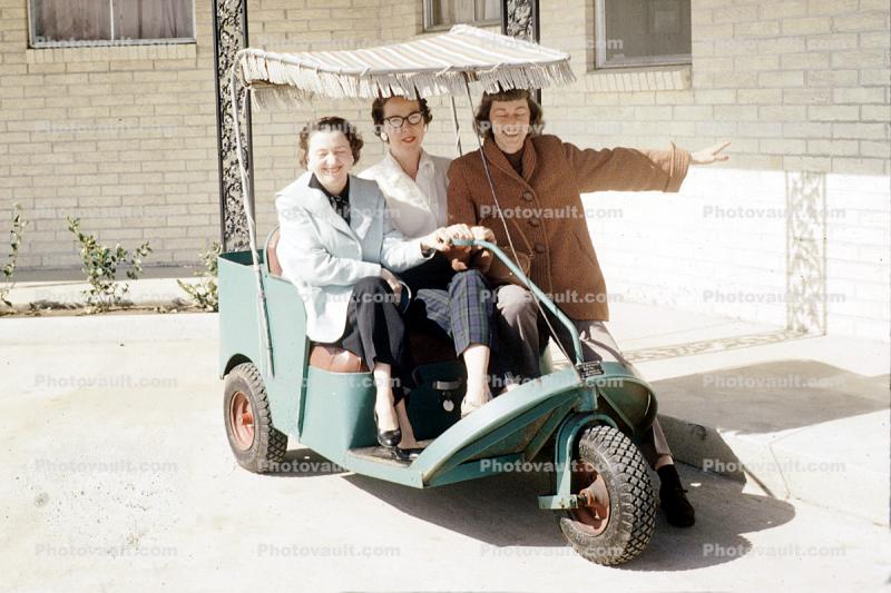 tri-wheeler, Golf Cart, Three-wheeler, 3-wheeler, triwheeler, May 1958, 1950s