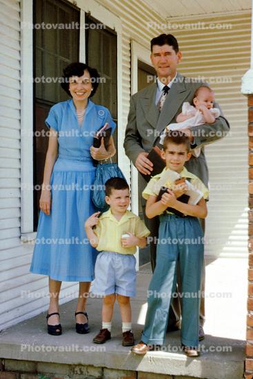 Family, Mother, Father, Dad, Mom, 1950s