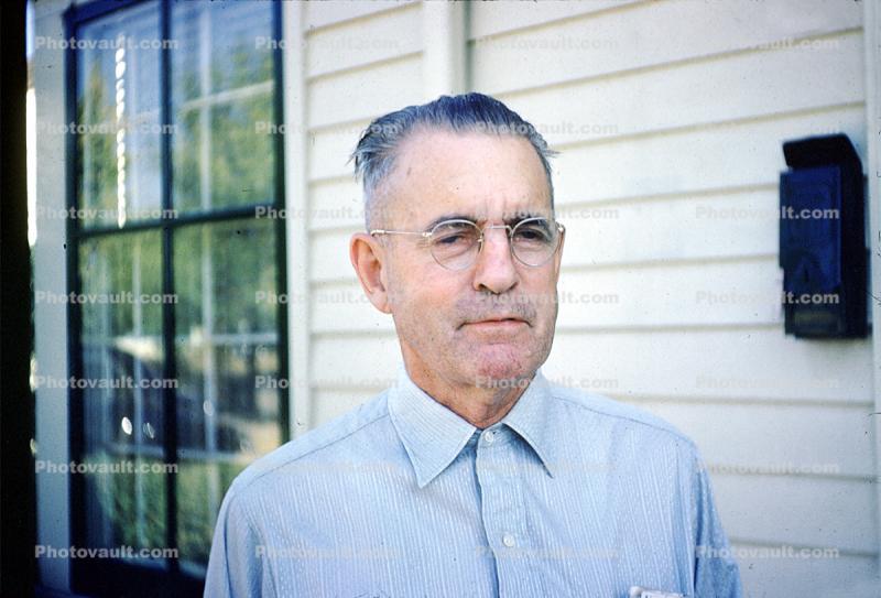 Man Wearing Glasses, 1950s