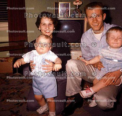 Baby, Proud Siblings, Smiles, Brother, Sister, 1960s