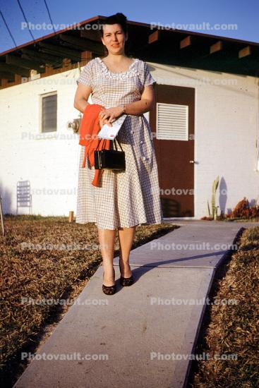 Woman, Female, Dress, Akron Ohio, 1950s