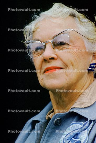Woman Face, glasses, 1950s